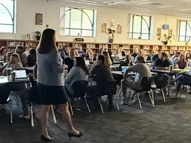 Dr. Jen Halter leading professional learning